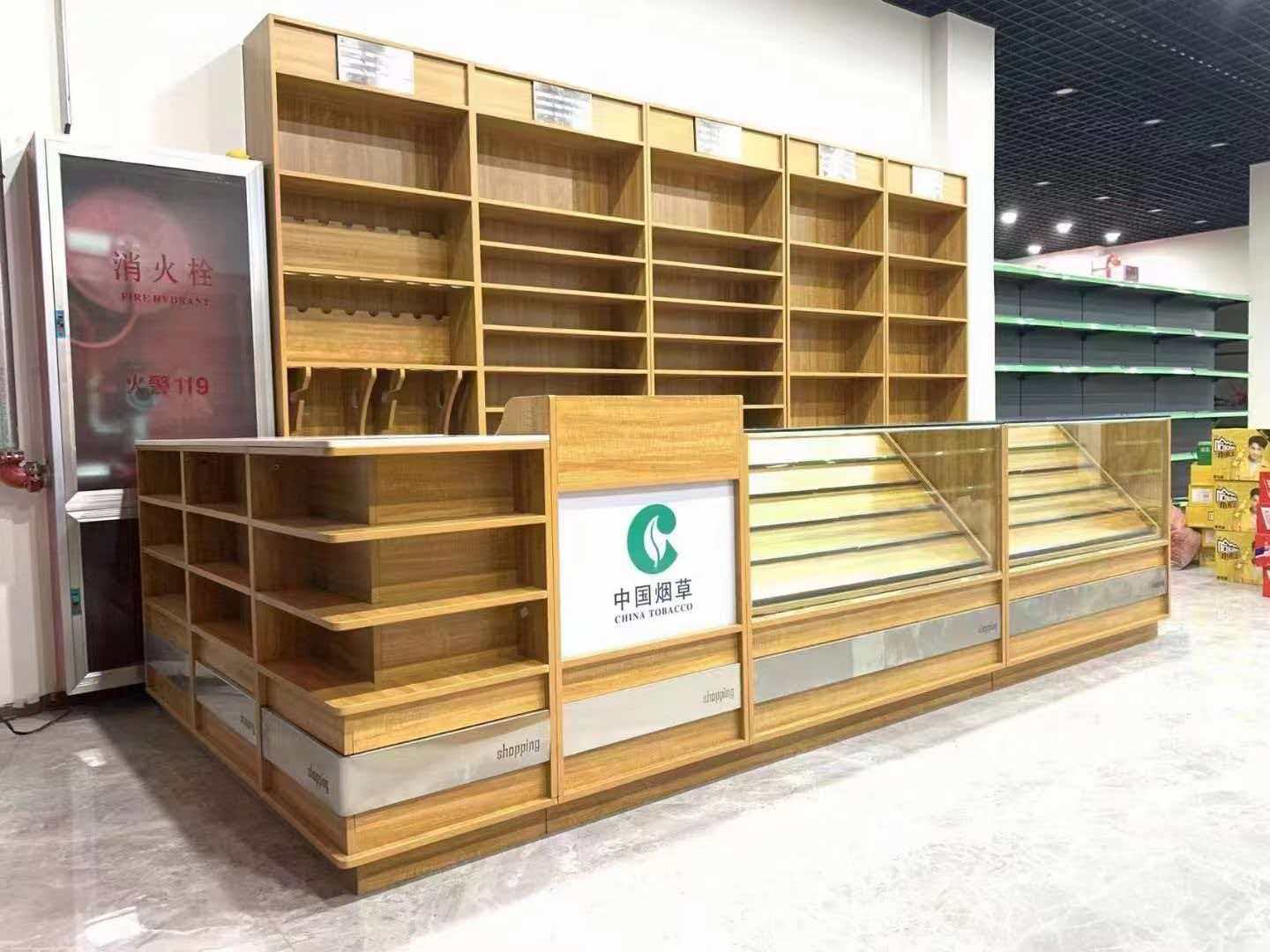 溪湖区烟酒柜超市货架 - 方案